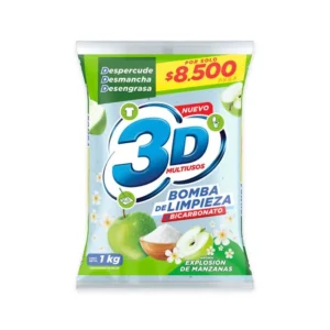 3D Bomba De Limpieza + Bicarbonato X 1 KG
