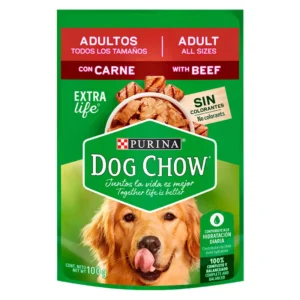 Alimento Humedo DOG CHOW Adultos Carne 100gr