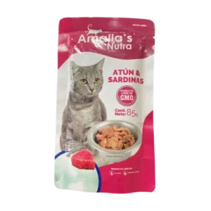 Alimento Humedo AMALIA'S Nutra Atun y Sardina 85 gr