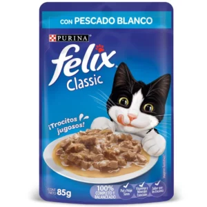Alimento Humedo FELIX Pescado Blanco 85gr