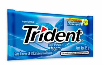 Chicle TRIDENT Menta X5 und x 8.5gr