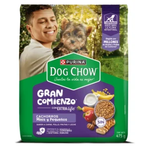 Cuido Croqueta DOG CHAW Cachoros mini y pequeño 475gr