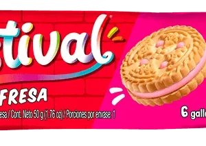 Galleta FESTIVAL Fresa 50 gr