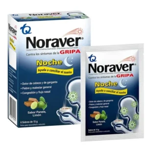 NORAVER Gripa Noche Sabor Panela Limon 15 g
