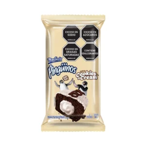 Pingüinos MARINELA sabor Cookies y Cream 80 gr