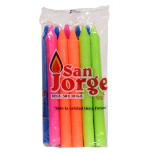 Velas de Colores SAN JORGE X 10 Uni.